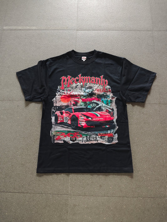 Meckmanly Racing Graphic T-Shirt | Y2K Streetwear Car Tee 300GSM