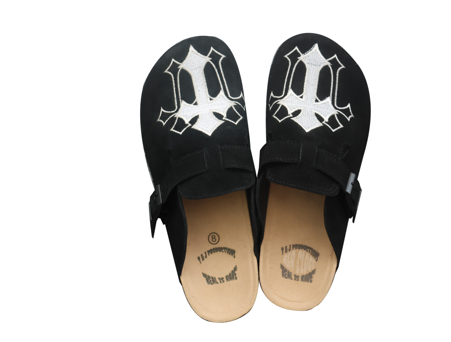 Men's Clogs with Arch Support - Cork Footed Mules Adjustable Metal Buckle EVA Sole for All-Season Comfort Comfortable Mules